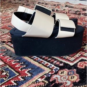 Marni Women’s Canvas Flatform Shoes